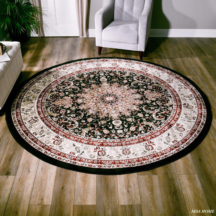 Astoria Grand Holliwood Oriental Red/Black Area Rug Wayfair